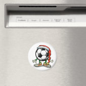 Aimant Noël de football (In Situ (Lave-vaisselle))