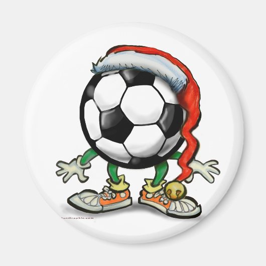 Aimant Noël de football (Devant)