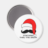 Aimant Noël de la Moustache - Entrer dans la neige (Recto/Verso)