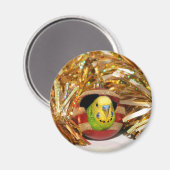 Aimant Noël de la perruche (Recto/Verso)