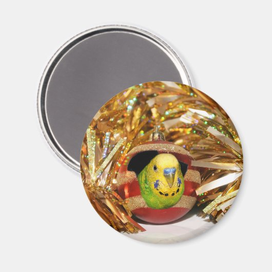 Aimant Noël de la perruche (Recto/Verso)