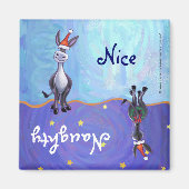 Aimant Noël de l'âne (Devant)