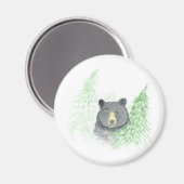 Aimant Noël de l'ours noir (Recto/Verso)