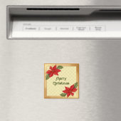 Aimant Noël de Poinsettia (In Situ (Lave-vaisselle))