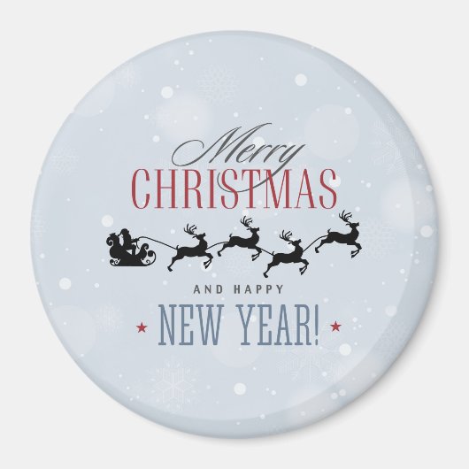 Aimant Noël de Santa and his Flying (Devant)