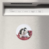Aimant Noël de Shih Tzu (In Situ (Lave-vaisselle))