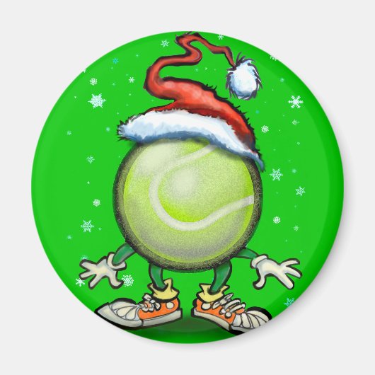 Aimant Noël de tennis (Devant)