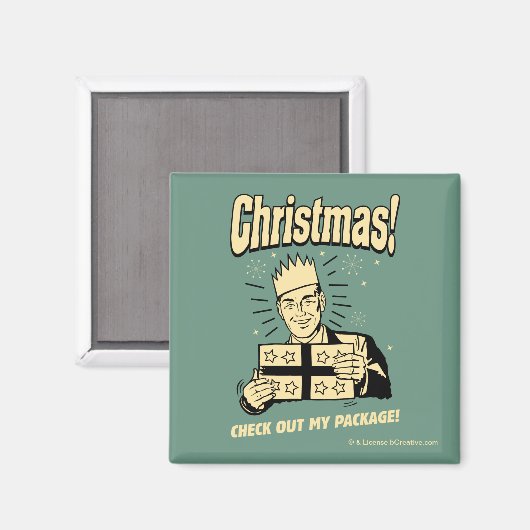 Aimant Noël : Découvrez mon forfait (Recto/Verso)