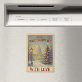 Aimant Noël depuis Washington, DC avec amour (In Situ (Lave-vaisselle))