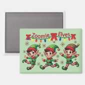 Aimant Noël des Elfes Zoomie (Recto/Verso)