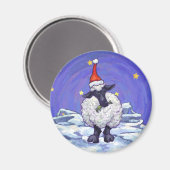 Aimant Noël des moutons (Recto/Verso)