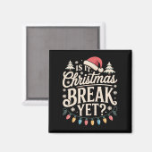 Aimant Noël drôle est-ce que c'est déjà les vacances de N (Recto/Verso)