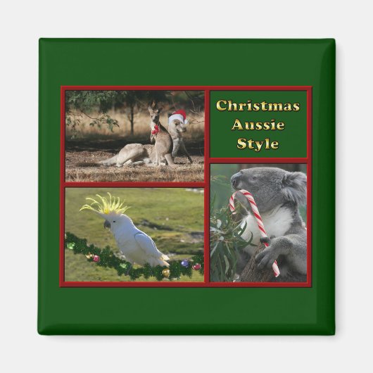Aimant Noël en Australie (Devant)