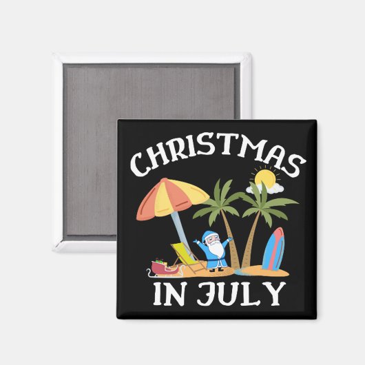 Aimant Noël En Juillet (Recto/Verso)