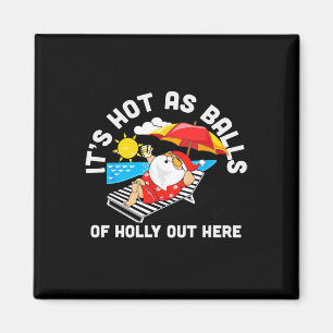 Aimant Noël en juillet chaud comme scène de plage de Holl