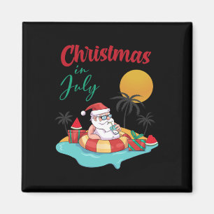 Aimant Noël en Juillet Pastèque Xmas Palmier Été Hommes 