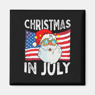 Aimant Noël en juillet Rétro Hipster Drôle Santa Hommes W