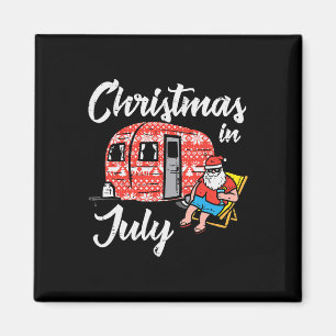 Aimant Noël en juillet Santa camping drôle Xmas hommes fe