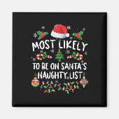 Aimant Noël Familial Le Plus Probable À Père Noël Naug (Devant)