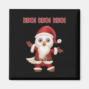 Aimant Noël festif de père Noël Owl