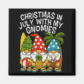 Aimant Noël Gnome En Juillet Avec Mes Gnomies Summer Vac (Devant)