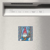AIMANT NOËL GNOME, SQUIRREL, WOODPECKER & CARDINAL (In Situ (Lave-vaisselle))