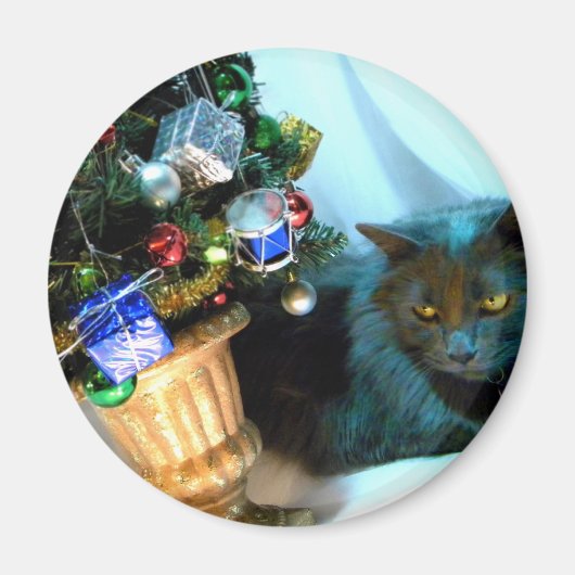 Aimant Noël gris Kitty V (Devant)