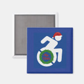 Aimant Noël Handicapé (Recto/Verso)