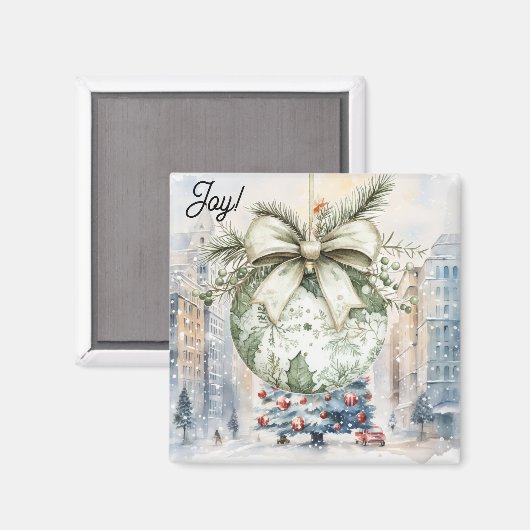 Aimant Noel in the City (Recto/Verso)