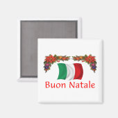 Aimant Noël Italie (Recto/Verso)