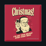 Aimant Noël : J'ai ton esprit de vacances ici<br><div class="desc">Bienvenue sur RetroSpoofs. C'est l'ultime collection de t-shirts de style rétro classique qui se moque de la bière,  des hommes,  des femmes,  du poker,  des emplois et toutes les autres mauvaises choses qui nous font nous sentir si bien !</div>