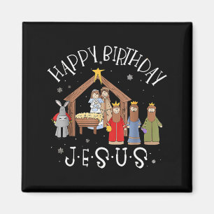 Aimant Noël Joyeux Anniversaire Jésus Noël Nativité C