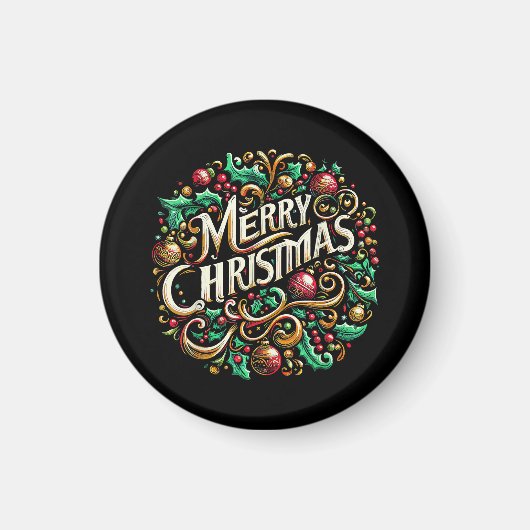 Aimant Noël Joyeux Noël Matin Joyeux (Devant)