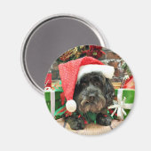 Aimant Noël - Lhassa Apso - Pixie (Recto/Verso)