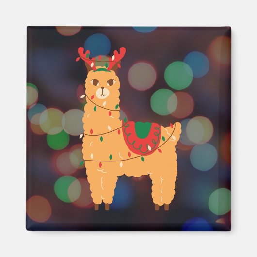 Aimant Noël Llama (Devant)