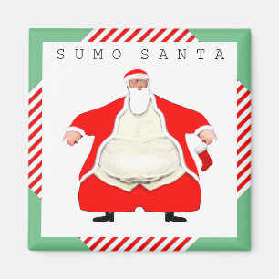 Aimant Noël Lutteur Sumo