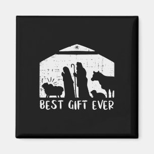Aimant Noël Meilleur Cadeau Nativité Noël Noël Hommes chr