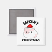 Aimant Noël Meowy (Recto/Verso)