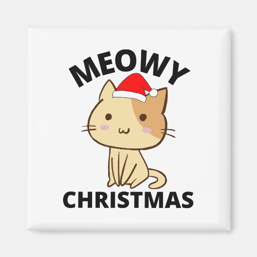 Aimant Noël Meowy (Devant)