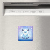 Aimant Noël mignon/yeti d'hiver (In Situ (Lave-vaisselle))