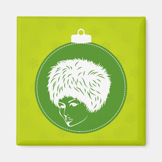 Aimant Noël Modish Lime (Devant)