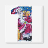 AIMANT NOËL NUMÉRO 1 / PÈRE NOËL INSPIRÉE (Devant)