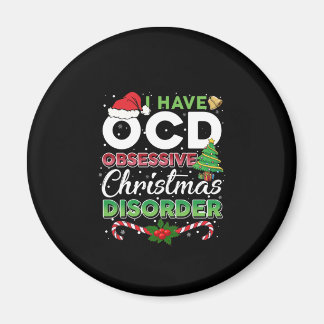 Aimant Noël-OCD Obsessionnel Trouble de Noël Drôle