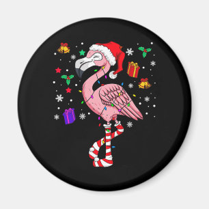 Aimant Noël Père Noël Flamant rose Lover Funny Classic