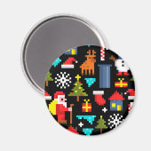 Aimant Noël Pixel (Recto/Verso)