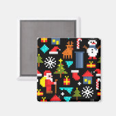 Aimant Noël Pixel (Recto/Verso)