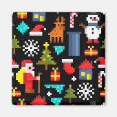 Aimant Noël Pixel (Devant)