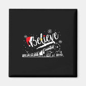 Aimant Noël Pôle Nord Express Polaire Tous à l'étranger N (Devant)