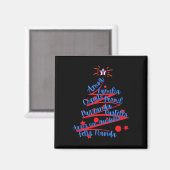 Aimant Noël portoricain Feliz Navidad (Recto/Verso)