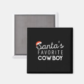 Aimant Noël Pour Cowboys (Recto/Verso)